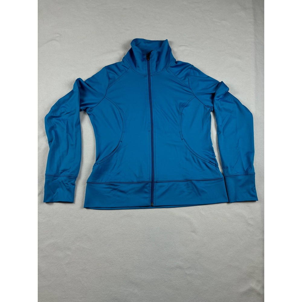 C9 Champion Womens Blue Athletic Jacket Size M Full Zip Lightweight Activewear